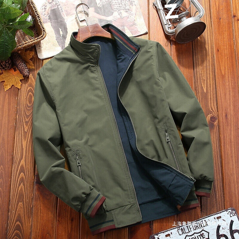 Stand Collar Reversible Jacket Autumn 2022 Middle East Mexico Latin Loose Fit Other Brands Other Stand Collar Reversible Jacket Autumn 2022 Middle East Mexico Latin Loose Fit Other Brands Other