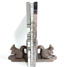 铸铁松鼠书档书立书靠办公室桌面实用摆件送礼伴手礼