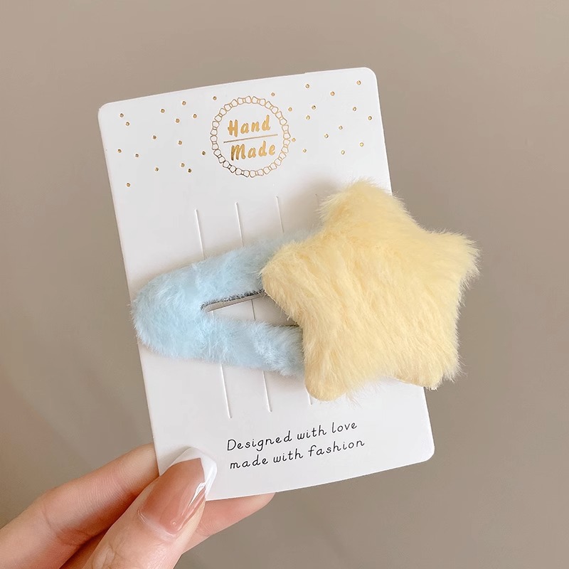 Horquilla de color dopamina, clip de pico de pato de cabello roto coreano femenino, horquilla de sentido avanzado y2k, clip lateral con flequillo, tocado