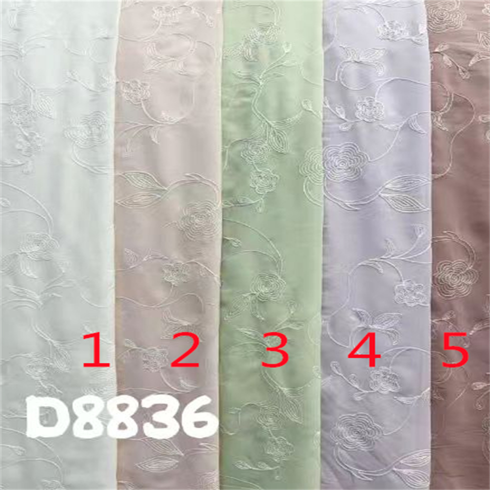 新品提花多色刺绣布料 时尚花边女装连衣裙童装服装布艺面料