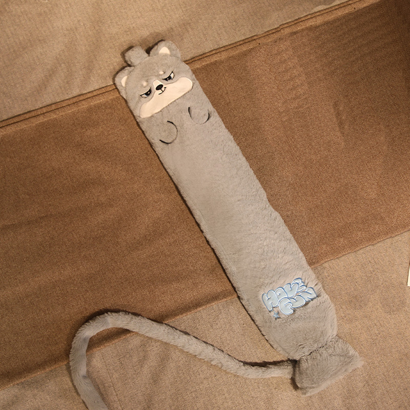 Bolsa de agua caliente alargada en invierno, bolsas de mano calientes largas con inyección de agua, bebés calientes de tamaño grande, colcha de estómago, almohada larga