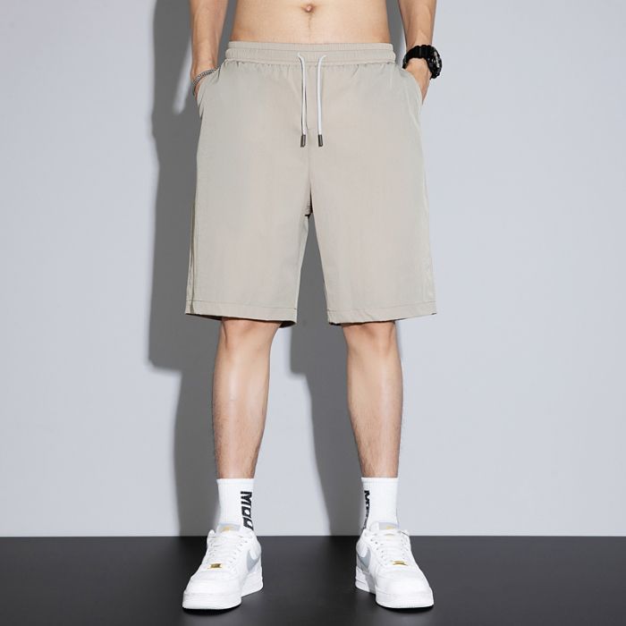男の子用夏カジュアルショーツ、夏用薄手ゆったりビーチパンツ、アイスシルクミッドパンツ、メンズスポーツパンツ|undefined