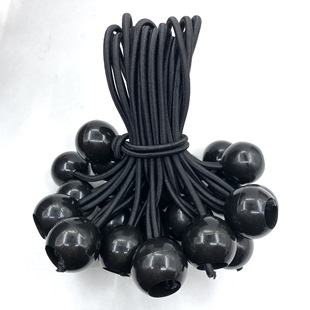 Outdoor multi-purpose ball head tent rope plastic ball elastic rope fixed binding tie ball head trampoline elastic ball diameter