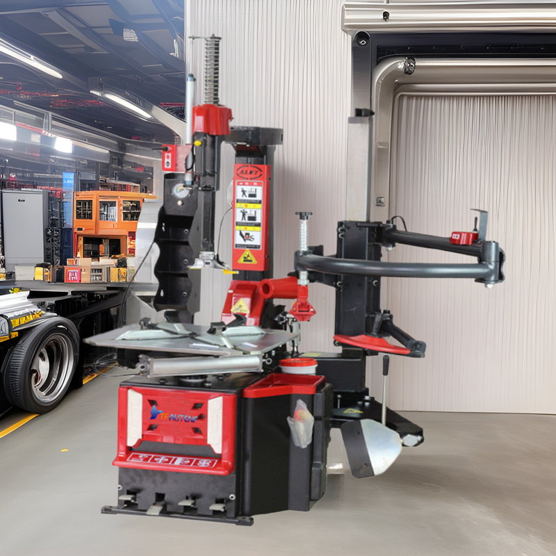 汽车全自动扒胎机轮胎后仰式带辅助臂轮胎拆装机