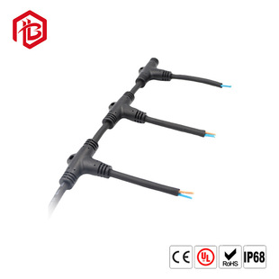 Source manufacturers supply three-way waterproof connector outdoor lighting lamp string breeding floor heating connector