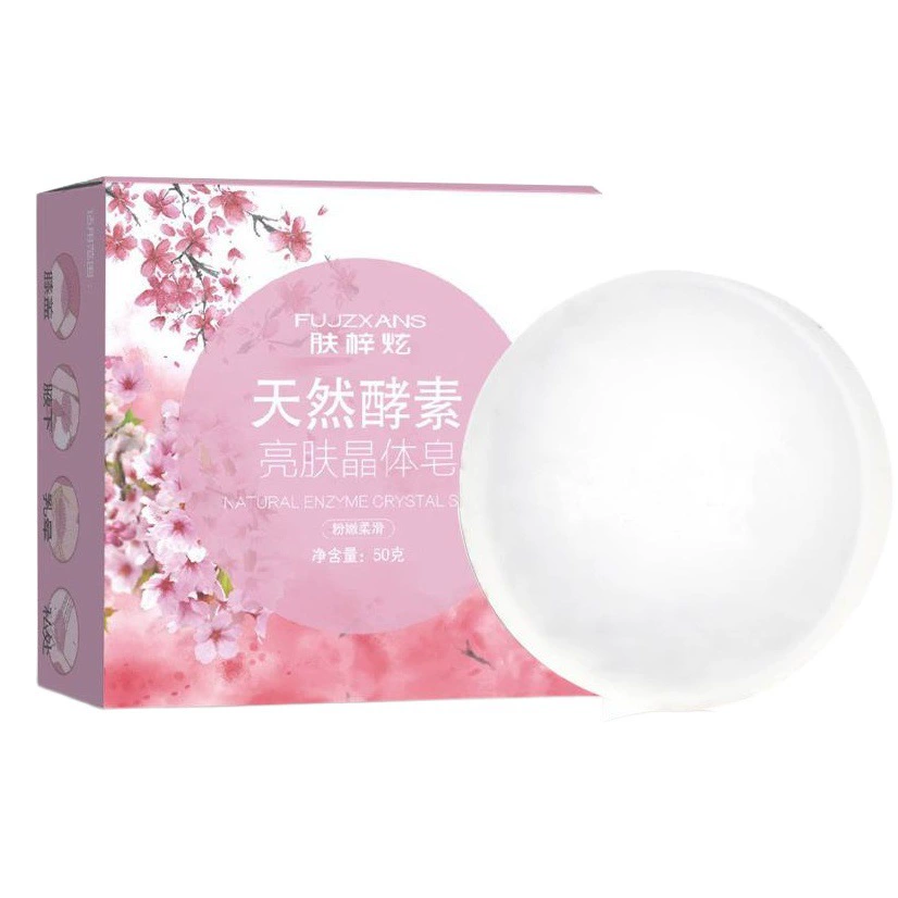 Fu Zi Xuan Ферментное мыло с кристаллами для очистки тела Женское личное мыло с эфирным маслом Мыло ручной работы в наличии Оптовая продажа