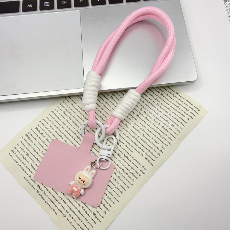 韩系kitty猫编织短款手腕绳挂件背包饰手机壳钥匙扣通用手机挂绳|undefined