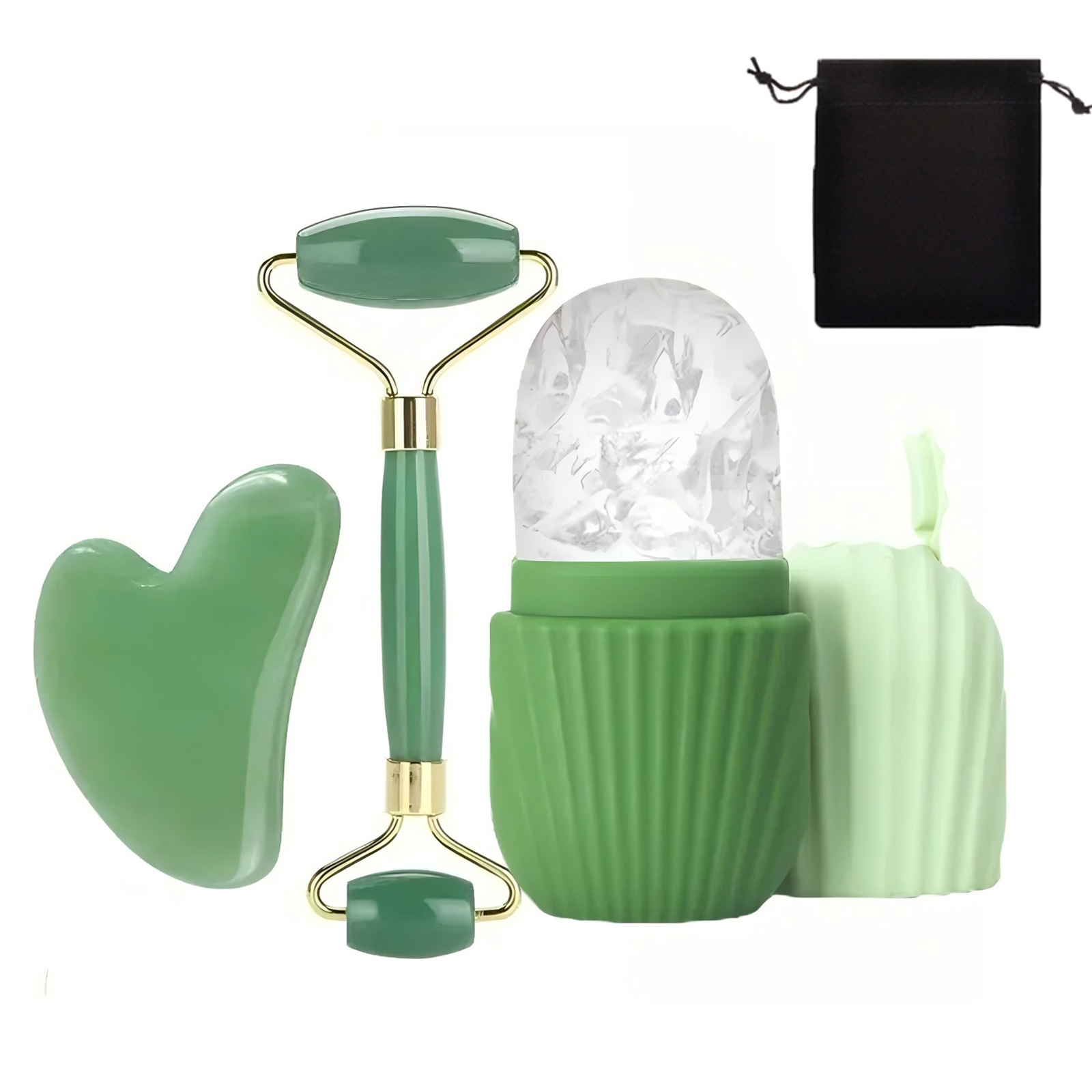 Panel de hielo facial conjunto de rodillos de hielo portátil para el cuidado de la placa de estiramiento facial herramienta de silicona de tipo explosivo panel de hielo facial