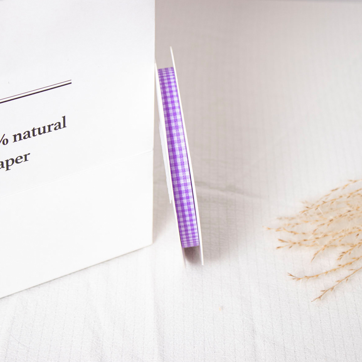 Doble cara cuadrícula cinta horneado embalaje cinta DIY adornos de cabello hechos a mano flores correa ramo correa material de decoración