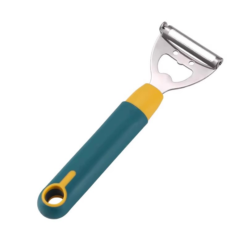 Cuchillo para pelar frutas y verduras de acero inoxidable Artefacto para pelar papas Manzana Cepilladora de melón Fruta de cocina raspador multifuncional para el hogar