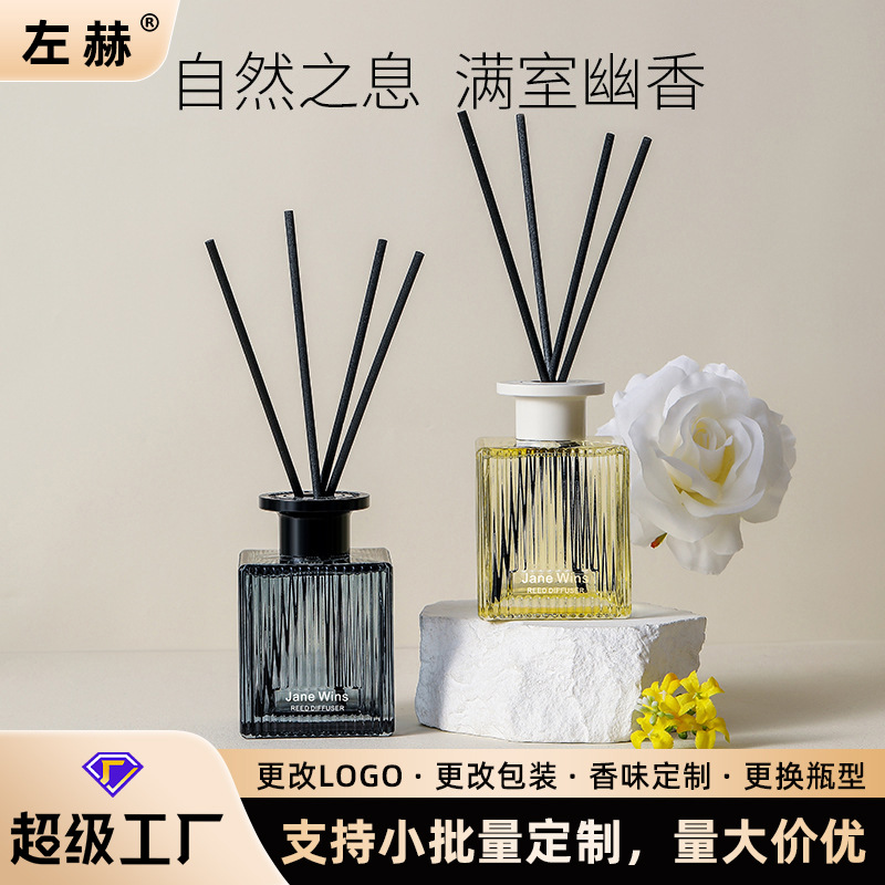 Nueva botella transparente de ondulación de agua creativa, botella de aceite de aromaterapia sin fuego, ambientador de aire para el hogar del hotel, aromaterapia de inodoro