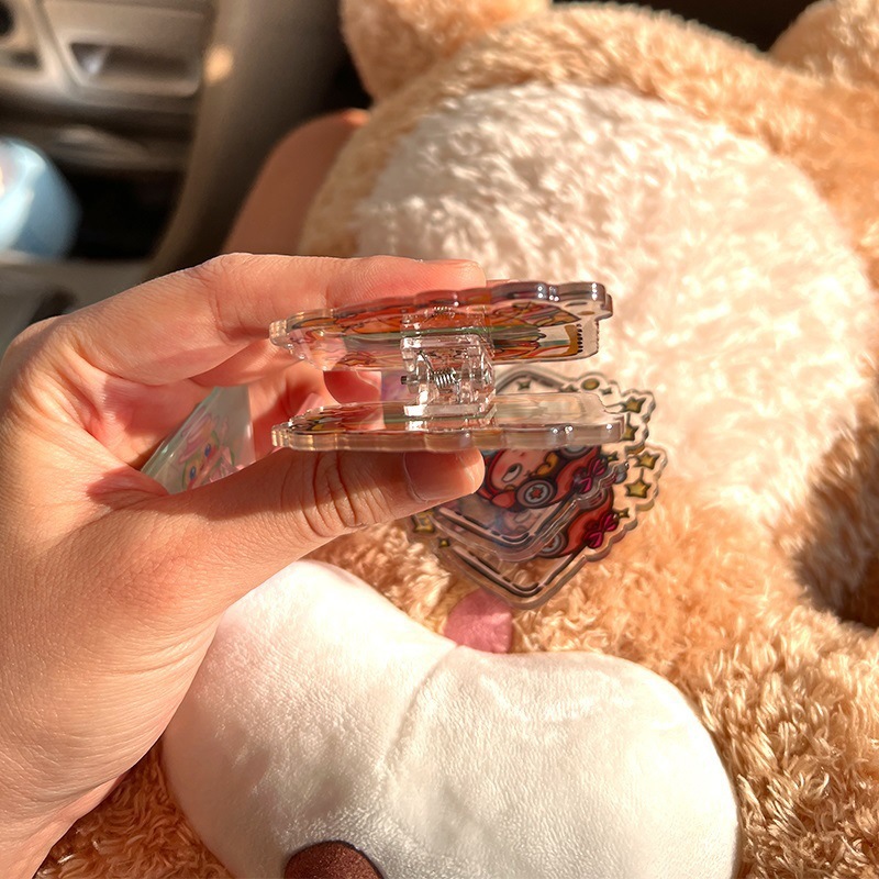 Clip Clip Clip Clip Acrílico Clip DIY Hecho a mano Clip de doble cara Clip de foto Mini transparente Accesorios multifunción pp