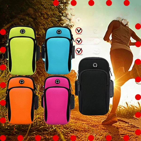 New sports arm bag mobile phone arm band arm bag men and women running wrist bag waterproof gift can be printed logo manufacturer