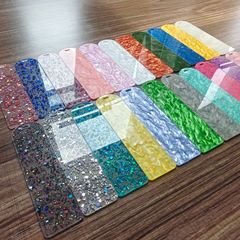 クロスボーダーの空白の散粉の水の波紋のアクリルは楽のしおりのDIYのペンダントを貼って標識のカードの札を飾って飾ります。