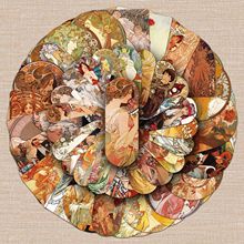 50张慕夏作品贴纸欧美艺术家复古文艺创意防水装饰手机壳电脑贴纸