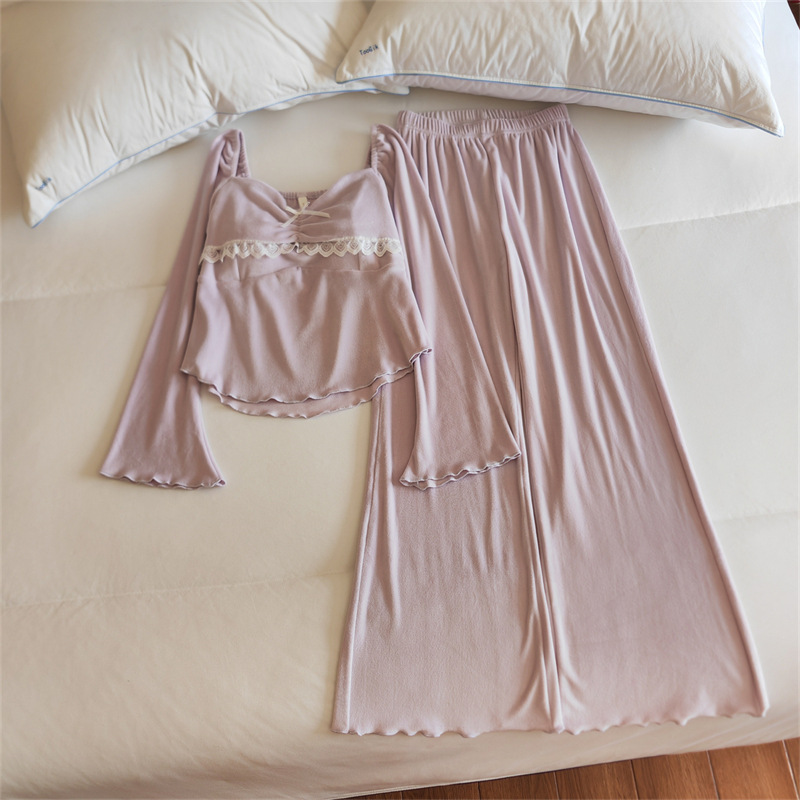 8643#(가슴 패드 포함) 슈트 퍼플 아일랜드 벨벳