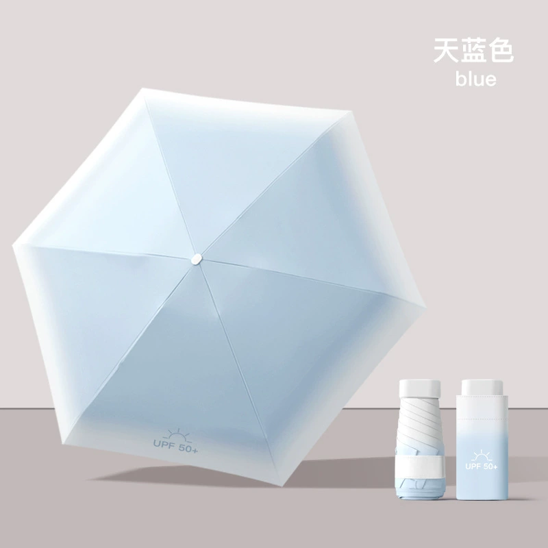 Ultra light small handheld umbrella solar-powered, gradient, sun protection, custom-made