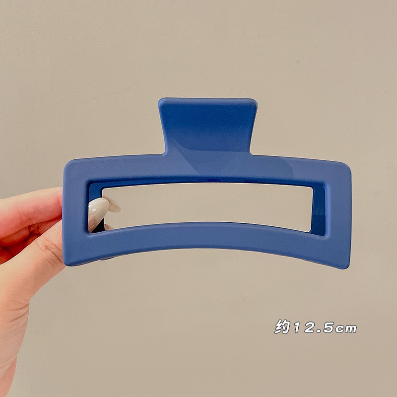 49 # clip cuadrado azul oscuro esmerilado 12,5 cm