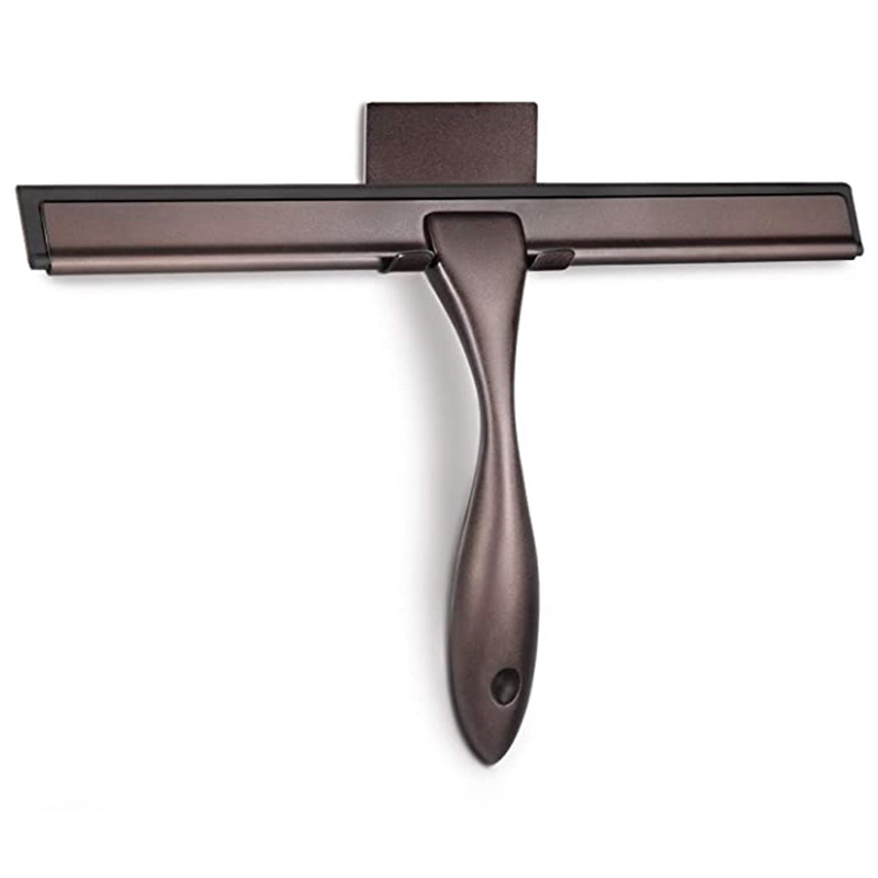 Vidrio de acero inoxidable de oro limpiador de ventana del hogar herramienta de limpieza de vidrio limpiador de silicona cepillo de baño raspador