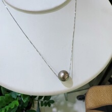 18K��··ͨ��11-12mm��ˮ��Ϫ�����A�����oϾ��ī�Gɫ�ͻ�����