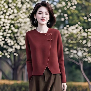 妈妈春装洋气新款小香风外套半裙年轻女装春季气质减龄套装