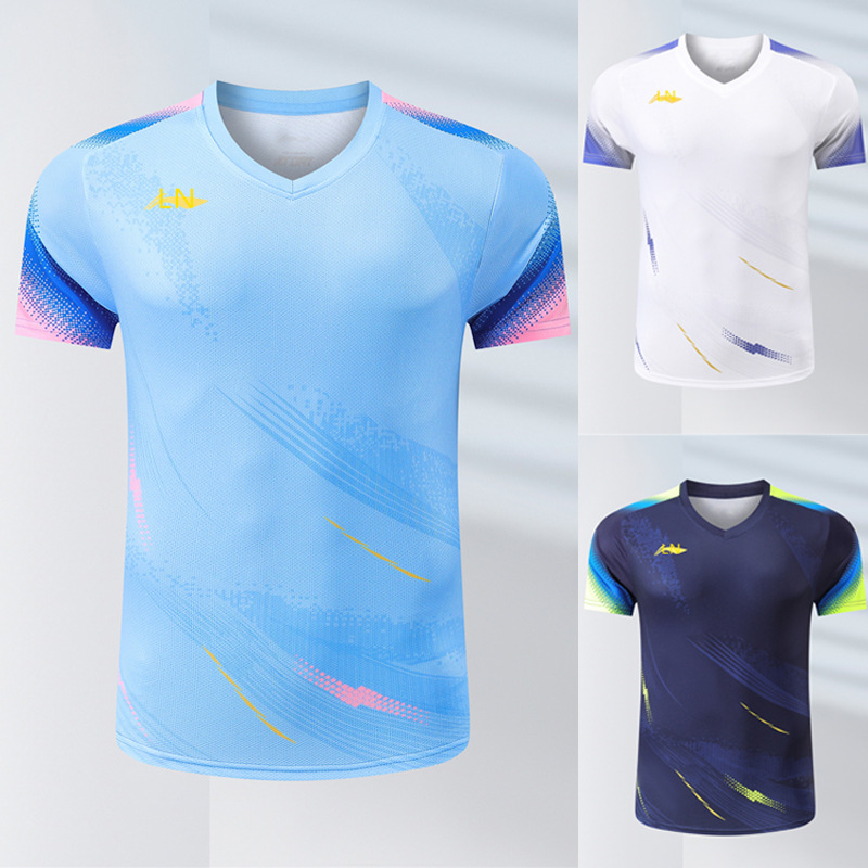 New Badminton Uniforms for Men and Women, Short-Sleeved Kidsren's Student Competition Group Table Tennis Sportswear Wholesale 3926