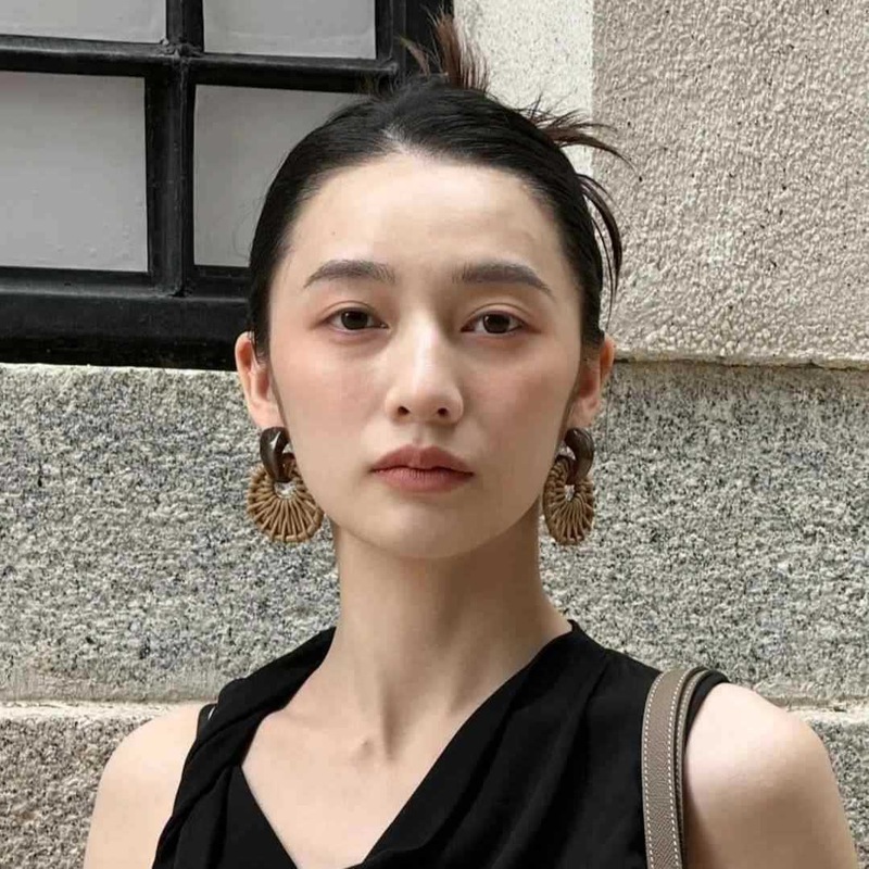 波西米亚复古亚克力树脂仿真竹藤草编春夏复古旅行拍照耳环耳夹|undefined