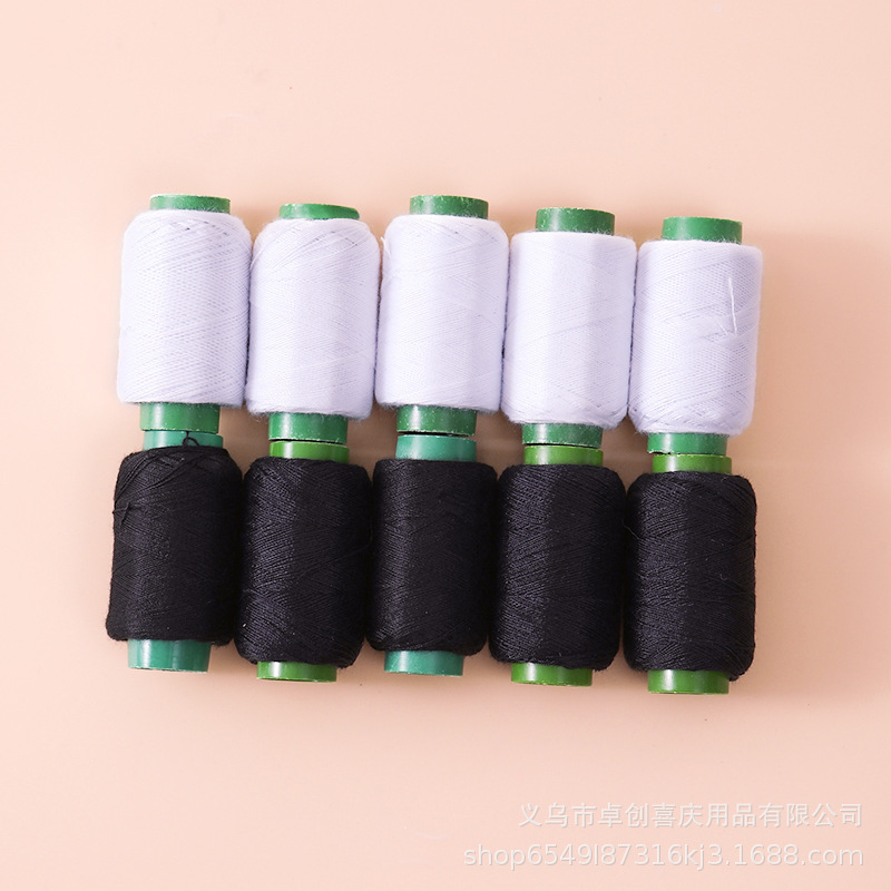 Caja de aguja, aguja doméstica, línea de costura, línea de costura manual, rollo de 402 hilo de máquina de coser, paquete multicolor, hilo de costura de alta calidad