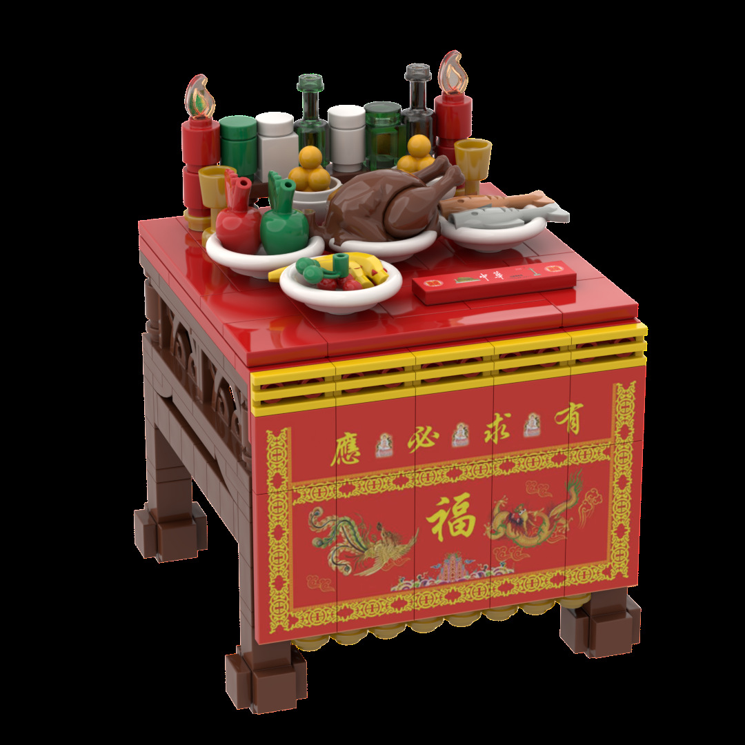 Bloques de construcción MOC Dios La Riqueza bienvenida dinero y culto plataforma suerte Internet celebridad decoración La Oficina bricolaje Buda nicho montado regalo