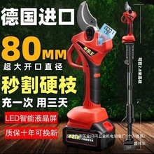 厂家德国进口电动修枝剪果树剪充电式园艺园林粗枝剪硬枝锂电