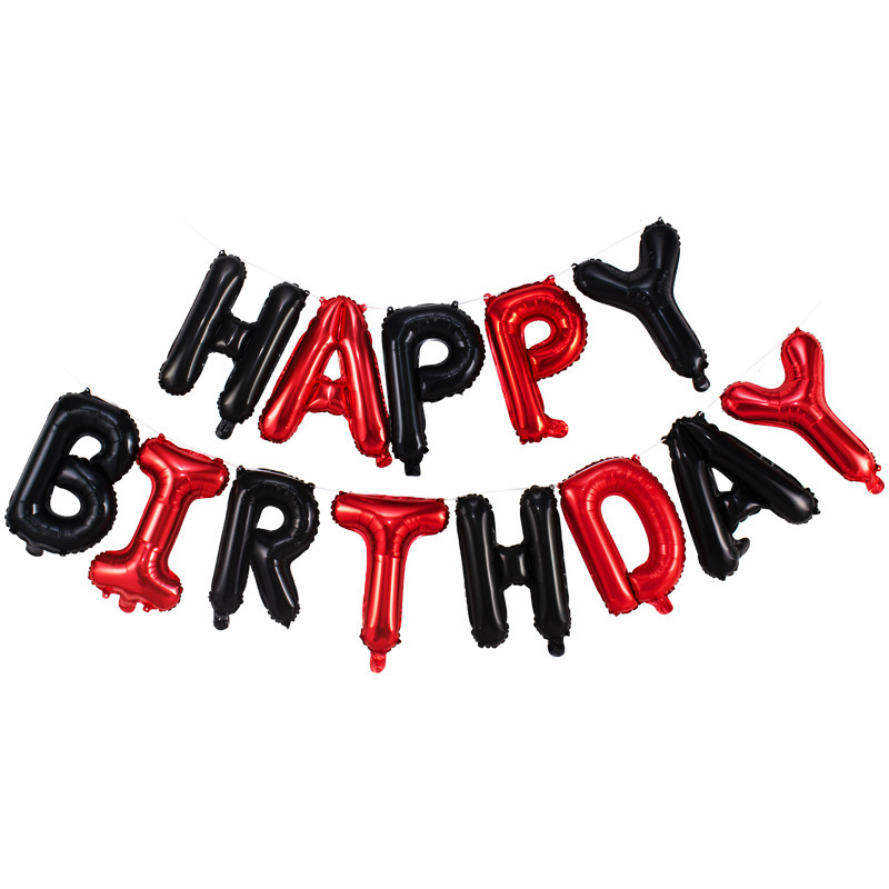 Thư sinh nhật Bóng Thẻ Giấy Bìa cứng CHÚC MỪNG SINH NHẬT Chúc mừng sinh nhật Bộ trang trí Sắp xếpBóng màng nhôm