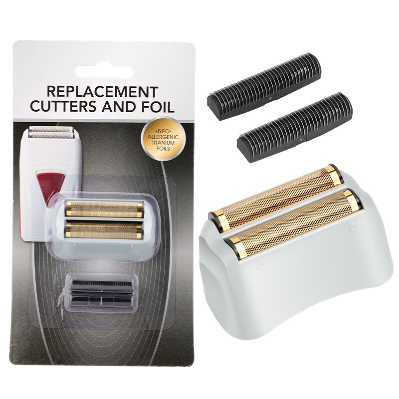 Reciprocating Electric Shaver Replacement Blade Head, Replaceable Blade Net, Double Net Men's Razor Blade Head Whitening Tool