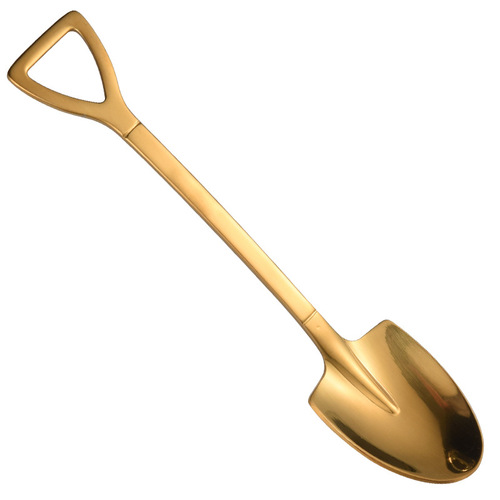 Creative 304 stainless steel thickened shovel watermelon shovel ice shovel dessert ice cream spoon coffee stirring spoon gift box packaging