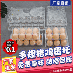 透明な使い捨て卵の包装箱の卵のトレーのプラスチックは厚いです。