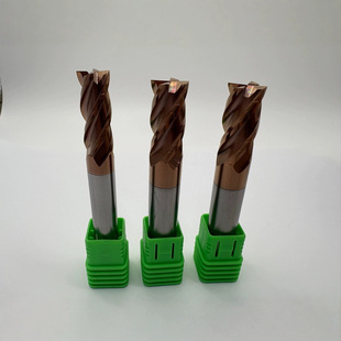 Tungsten Steel 4-Edged Milling Cutter, Carbide Cnc 55-Degree Four-Edged Milling Cutter, Bronze Coating Can Be Non-Standard C