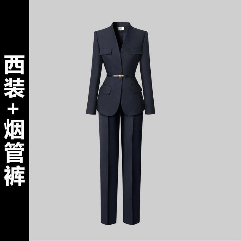高级感西装套装女新款气质干练时尚洋气重要场合职业通勤正装|undefined