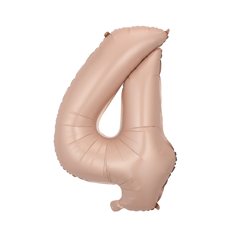 Versión americana verde digital flotante vacío globo de película de aluminio 32 pulgadas oro medio globo digital 34 pulgadas globo decoración al por mayor