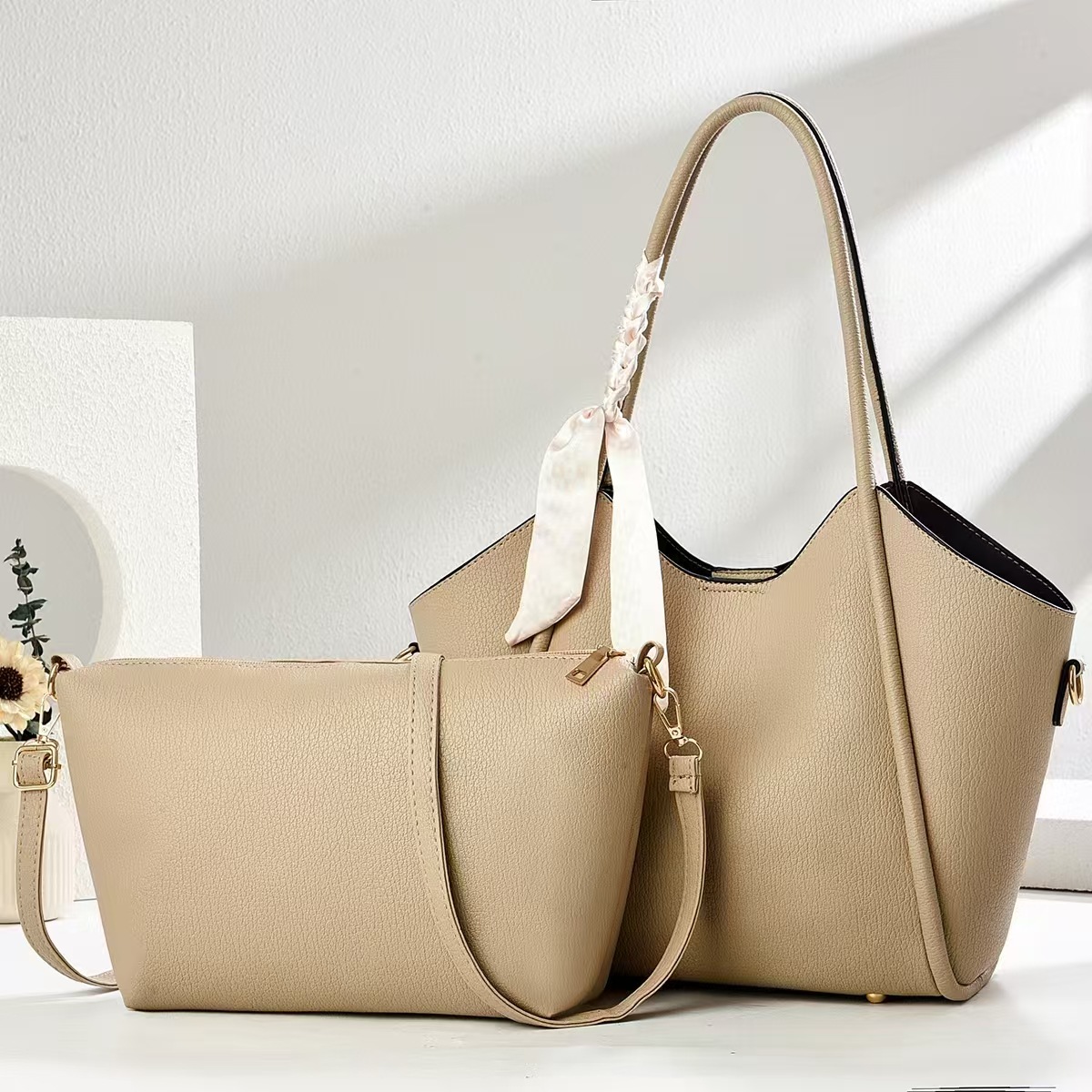 2025 nueva versión coreana transfronteriza de un solo hombro casual bolso de axila mujer verano Sen Meng bolso de alta capacidad