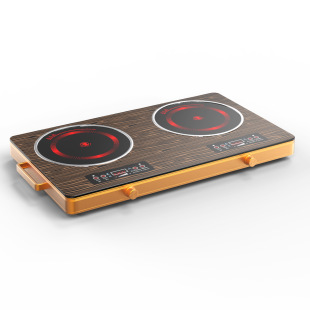 Factory 110V220v double-head electric ceramic stove induction cooker high-power multi-head desktop embedded English kitchen appliances