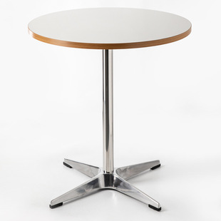 Customized Nordic Modern Simple Home Casual Table Small Apartment ins Internet Celebrity White Round Dining Table Negotiation Table