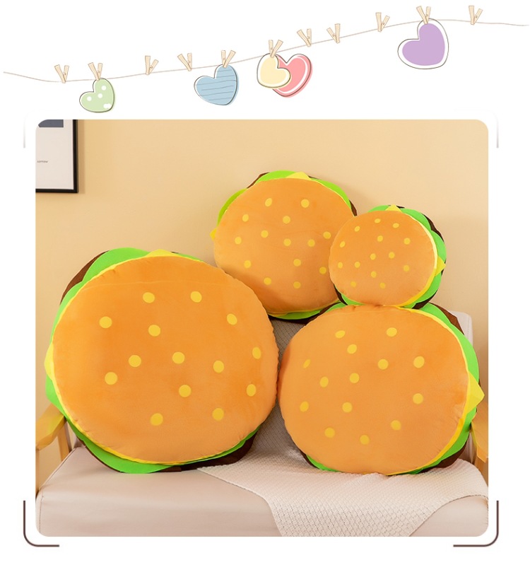 Cross-Border French Fries, Burger Pillows, Pizza Plush Toys, Dolls, Children's Activities, Friends Gifts, Foreign Trade Wholesale