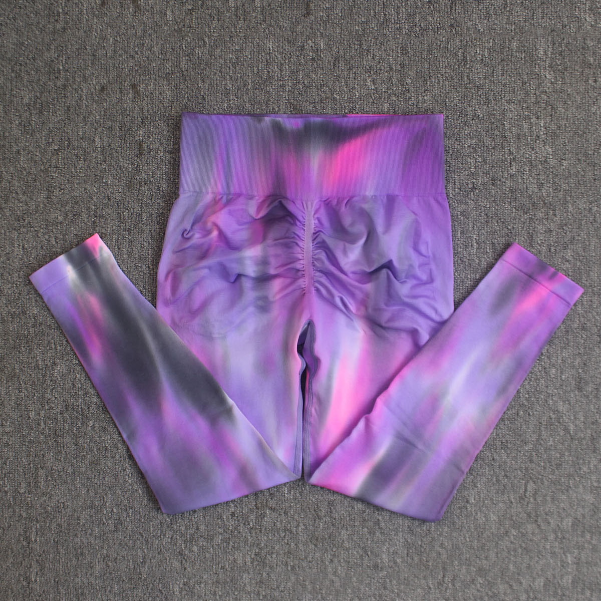 Europa y América Nueva Aurora doble levantamiento de la cadera pantalones de yoga teñidos pantalones de fitness pantalones de entrenamiento ropa de yoga Pantalones deportivos image 13