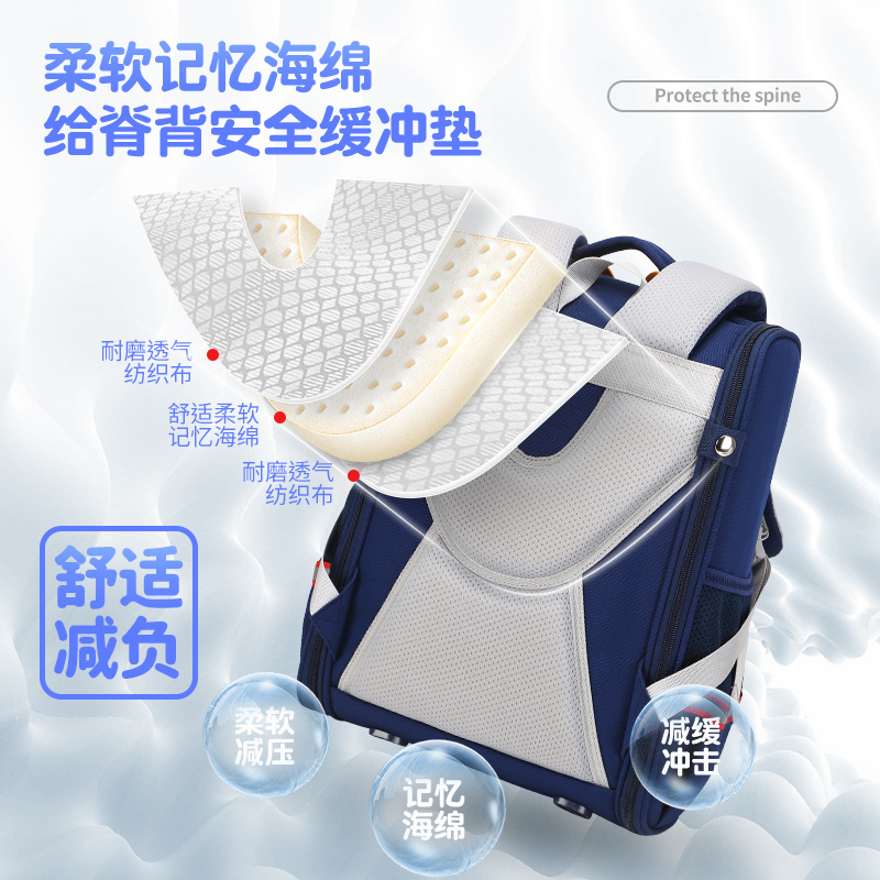 Nueva 3D lindo de dibujos animados estudiante la escuela primaria schoolbag Grado 2, 3, 6 niños y niñas mochila impresión protección columna vertebral