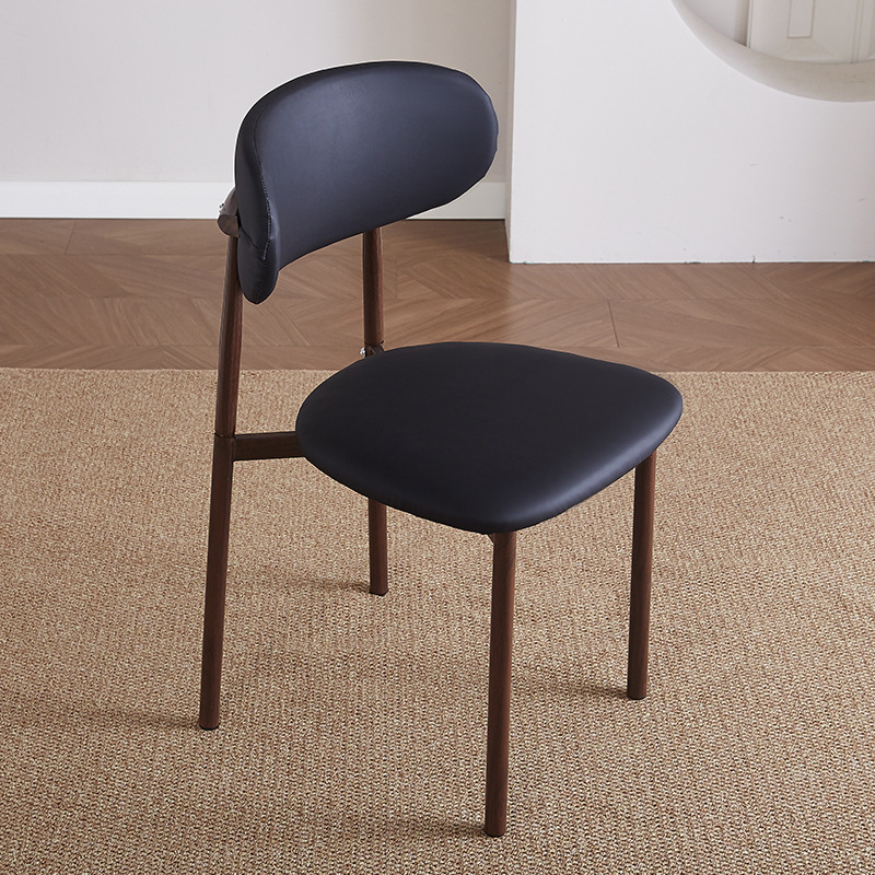 Silla de comedor práctica de viento crema silla de comedor doméstica pequeña silla moderna simple silla de restaurante de hotel de estudio