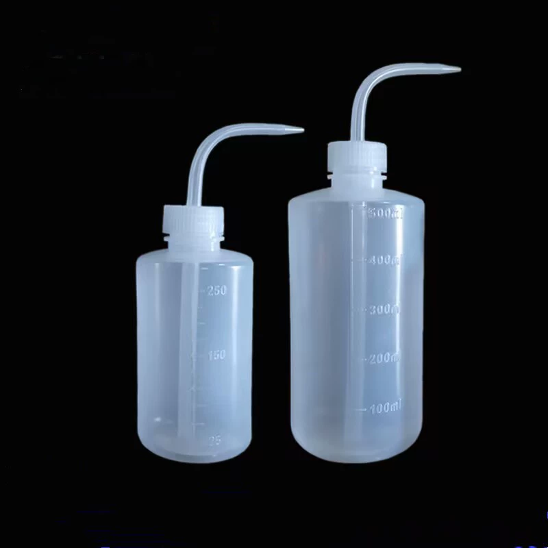 250/500/1000 мл пластиковая бутылка для мытья бутылок с локтем для мытья инструмента с пластиковым изогнутым горшком со шкалой