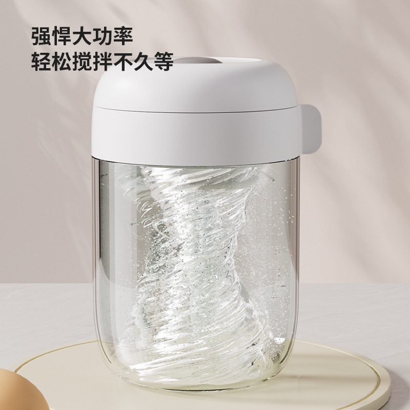 電動卵泡立て器、多機能家庭用ハンドヘルド電動ミキシングカップ、クリーム手動泡立て器、卵ベーキング|undefined
