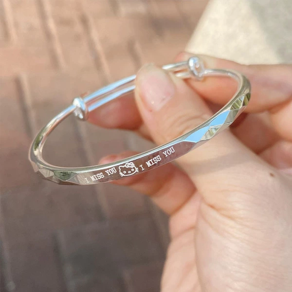 Kitty Hello Kitty bracelet (thick silver plated)