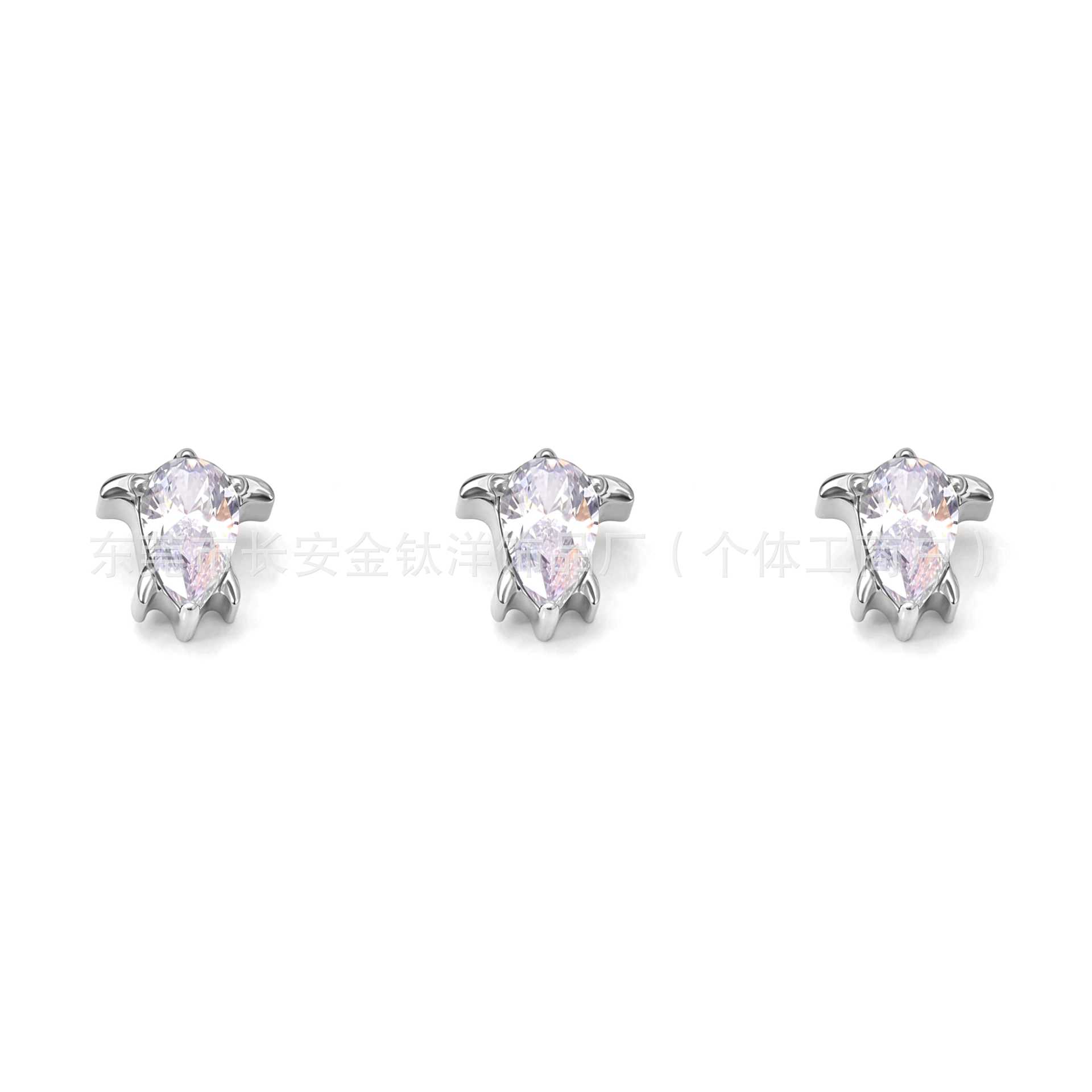 Labret piercing jewelry detail image