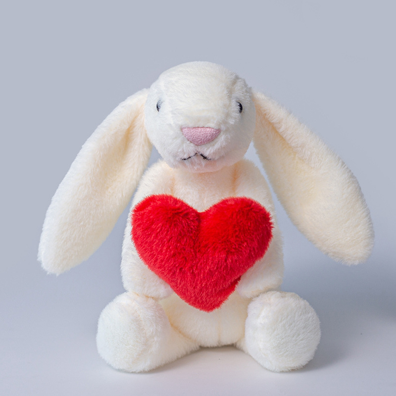 SnuggleBunny Plush Toy - Soft Huggable Rabbit Stuffed Animal With Carrot, Cuddly Companion For Kids & Adults, Perfect Gift For Christmas, Sleep Aid_voghion.com