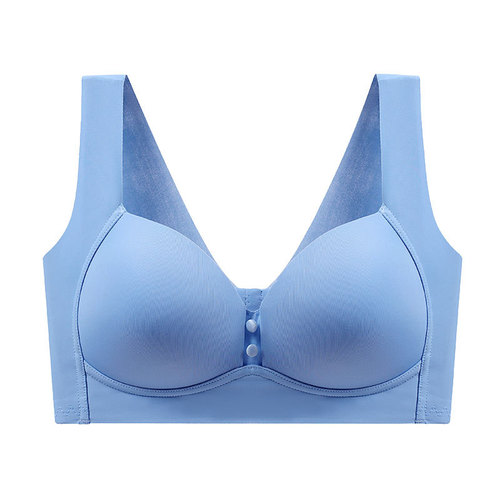 Thin bra without rims, women's seamless invisible bra, large size, large size, full cup push-up, push-up bra
